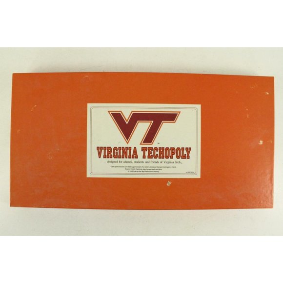 1992 COMPLETE Board Game Toy VT VIRGINIA TECH University Techopoly - Picture 2 of 7